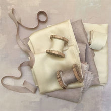 Load image into Gallery viewer, Bamboo Silk Styling Set - Madder Rose and Indian Gold
