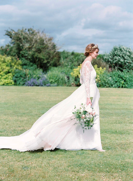 Somerley House Romantic Wedding Venue and Soft Pink Silk Ribbons