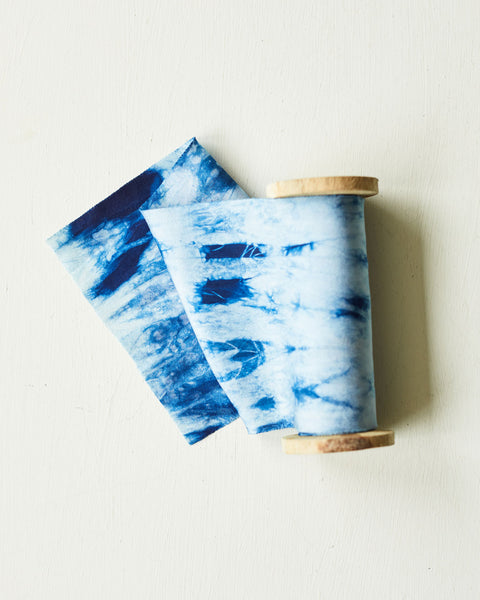 Indigo River - a mindful Shibori silk ribbon inspired by a Cornish river