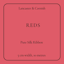 Load image into Gallery viewer, SALE - Red / Burgundy Mixed Widths, 10 metres, lengths at least 1 metre each
