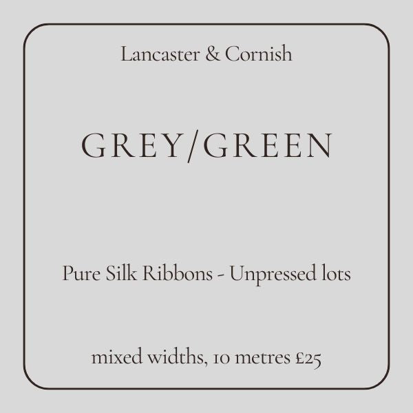 SALE - Grey / Green mixed widths, 10 metres, lengths at least 1 metre each