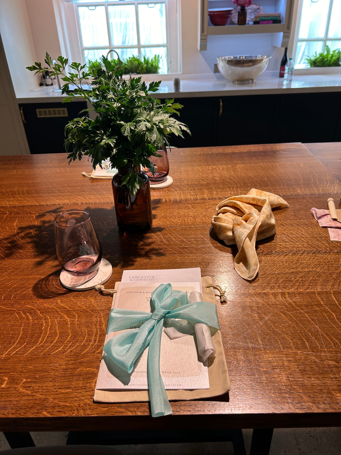 Lot #2 Bespoke LONDON turquoise bias silk ribbon