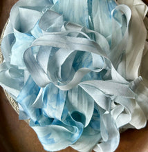 Load image into Gallery viewer, Something Blue Sky I - 15m botanical silk ribbon
