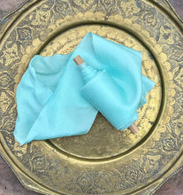 Load image into Gallery viewer, Lot #2 Bespoke LONDON turquoise bias silk ribbon
