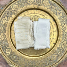 Load image into Gallery viewer, Lot #4a 6 metres of botanically dyed silk ribbons
