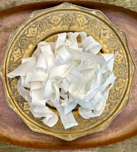 Load image into Gallery viewer, Lot #16 8 metres of botanically dyed silk ribbons
