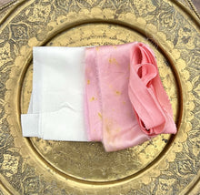 Load image into Gallery viewer, Lot #3b - 4 metres of botanically dyed silk ribbon in pinks
